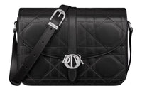 DIOR Cannage Cosmo Leather Shoulder Bag Crossbody Bag Men's Black