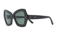 CELINE Acetate Butterfly Sunglasses Women's Black