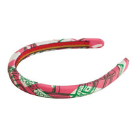 HERMES Silk Headbands Women's Pink