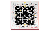 LOUIS VUITTON Silk Scarf Women's Black
