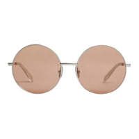 CELINE Metal Round Sunglasses Women's Silver