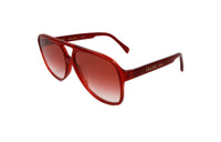 CELINE Rectangular Sunglasses Women's Red