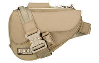 DIOR MYSTERY RANCH Collaboration Nylon Saddle Bag Fanny Pack Sling Bag Men's Beige