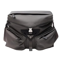 PRADA Recycled Nylon With Patchwork Leather Crossbody Bag Shoulder Bag Men's Gray