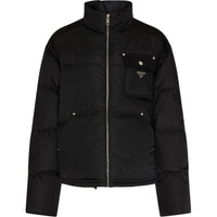 PRADA Triangle-Logo Zipped Padded Jacket