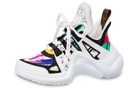LOUIS VUITTON Archlight Calfskin Printing Sneakers White Women's