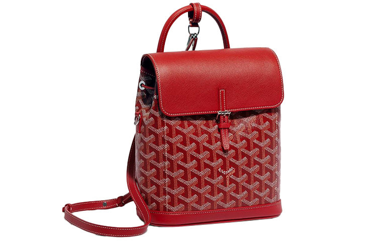 GOYARD Alpin Cow Leather Backpack Mini Women's Red