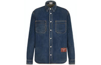 DIOR FW22 Shirt Men's Denim Blue