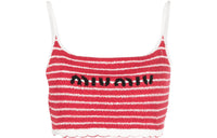 MIU MIU SS23 Tank Tops Women's Red