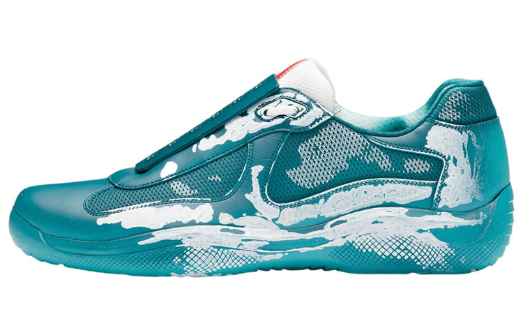 Cass x PRADA Cushioning Anti-Slip And Wear-Resistant Low-Top Casual Shoes Unisex Seaweed Green