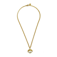 CELINE Gold-Plated Pearl Necklaces Women's Gold