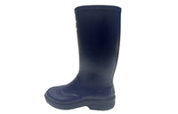 CHANEL Knee-high Boots Women's Dark Blue