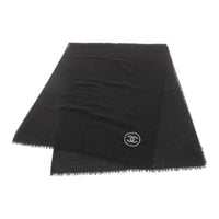 CHANEL Pre-Owned 1986-1988 Logo-printed Fine-knitted Shawl