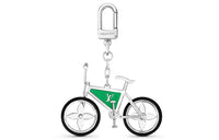 LOUIS VUITTON Metal Enamel Rubber Pendant Unisex Silver