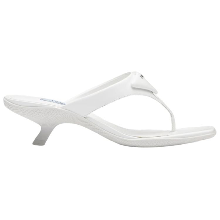 PRADA Abrasion Resistant Slip Resistant Flip Flops Women's White