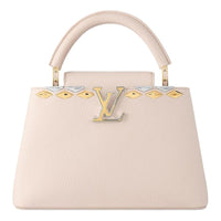 LOUIS VUITTON Capucines Leather Shoulder Bag Crossbody Bag Handbag Small Size Women's Light Pink