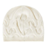 Loro Piana Knitted Fabric, Cashmere Beanies Women's White