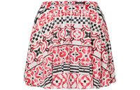 LOUIS VUITTON Monogram Tile Mini Skirt Casual Short Skirts Women's Red
