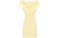 MIU MIU SS22 Sleeveless Dress Women's Yellow