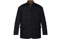 LOUIS VUITTON FW21 Solid Color Stand Collar Puffer Jacket Women's Black