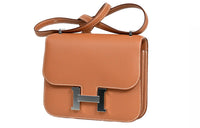HERMES Constance Swift Calfskin Handheld Crossbody Bag, Shoulder Bag Women's
