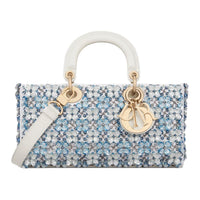 DIOR Lady D JOY Cotton Shoulder Bag, Crossbody Bag, Handbag Medium Size Women's Latte