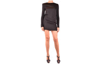 SAINT LAURENT Long-Sleeved Dresses Women's Black