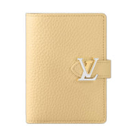 LOUIS VUITTON Taurillon Leather Wallet Women's Banana Yellow