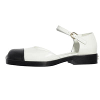 CHANEL Mary Jane Shoes Women's Black White