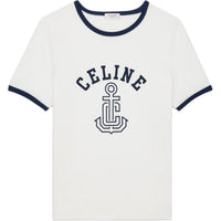 CELINE Regular T Shirt Women's Neon White