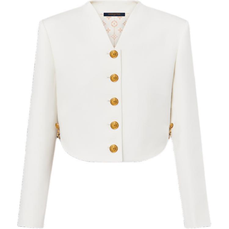 LOUIS VUITTON Chain Detail Cropped Jacket