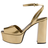 PRADA One Strap Sandals 11.5cm Women's Gold