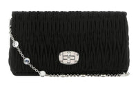 MIU MIU Satin Shoulder Bag, Crossbody Bag Women's Black