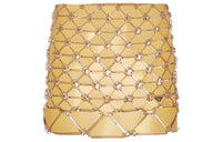 PRADA Casual Short Skirts Women's Gold