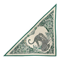 HERMES Cashmere Silk Silk Scarves Women's Green