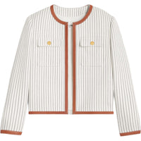 CELINE Chelsea Jacket In Striped Wool