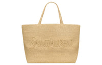 SAINT LAURENT Raffia Tote Bag, Shopping Bag, Handbag Unisex Natural