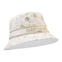 DIOR Cotton Bucket Hats Unisex White