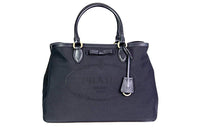 PRADA Canvas With Calfskin Canvas Bag Handbags Men's Black