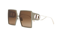 DIOR Square Sunglasses Unisex Light Gray