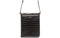 SAINT LAURENT Cow Leather Shoulder Bag Crossbody Bag Women's Black