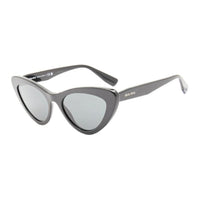 MIU MIU Acetate Cat Eye Sunglasses Women's Black/Gold