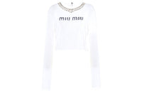 MIU MIU SS22 T Shirt Women's White