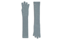 HERMES Knit Gloves Women's Blue
