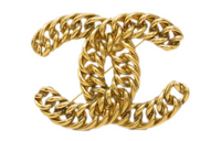 CHANEL 1990 2000s Cc Chain Brooch
