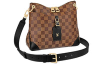 LOUIS VUITTON Odeon Canvas Shoulder Bag Women's Brown
