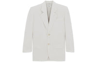 SAINT LAURENT SS24 Business Suits Coats Women's Pink Pen White