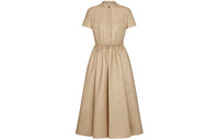 DIOR Short-Sleeved Dresses Women's Gold