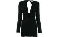 SAINT LAURENT Long-Sleeved Dresses Women's Black