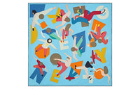 HERMES Silk Scarves Women's Blue